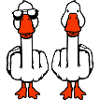2 Oche Oche Doppio Dito Medio Duo Amici Duo