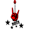 Rock Hand and Guitar Neck