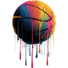 Basketball Buntes Dripping