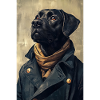 Illustration of a humanoid dog