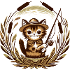 Schnurrbart-Angler-Katze