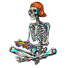 Neon Skeleton Gamer 