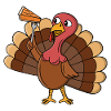 Turkey With Pie Slice