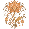 Golden Lotus Thread Mandala