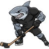 Megalodon Owner Strong Hockey Player Cool