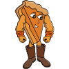 Strong Pie Wearing Boots