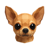 Cute Chihuahua – Polygon Dog Design