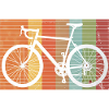 Retro Bicycle Silhouette de VTT