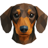 Cute Dachshund – Polygon Dog Design