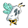 Ghost Bee Illustration