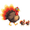 Bébé dinde de Thanksgiving