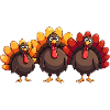 Bébé dinde de Thanksgiving