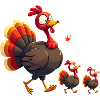 Bébé dinde de Thanksgiving