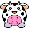 Kawaii Cow Plush Toy