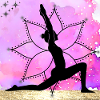 Yoga Silhouette on Mandala