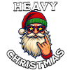 Heavy Christmas Rock Santa Lustiges Weihnachten