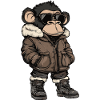 Monkey Cool Winter