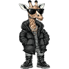 Giraffe Cool Winter