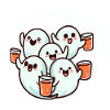 Festive ghosts and coloured glasses