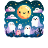 Nuit Boo adorable des fantômes