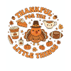 Thankful Little Things Turkey Circle
