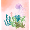 Pastel Sea Underwater Forest