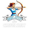 Bogenschützin Chefin zielt