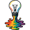 Rainbow Melt Lightbulb