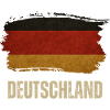 Grunge flag of Germany, proud German