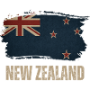 Grunge New Zealand flag