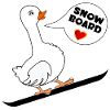 WINTER GOOSE SNOWBOARD LOVE