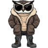 Eule Cool Winter
