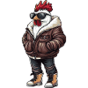 Rooster Cool Winter