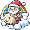 Hérisson Père Noël Noël