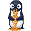 Cute Penguin Spaghetti Clumsy Cartoon