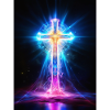 Kreuz_aus_Energie_Spirituelle_Neon Vision