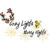 Golden Snowflakes Cozy Mug design
