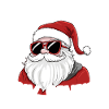Sjov julemand siger seks syv jul 6 7 Meme Xmas
