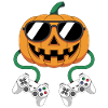 Gamer Halloween Gaming Pumpkin With Controller