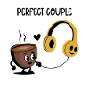 Coffee Cup And Headphones Enjoy Life