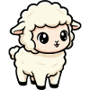Cute kawaii Lamb Cartoon
