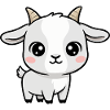White Goat Kawaii Plush Toy