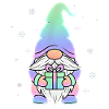 Christmas Gnome Pastel Gradient