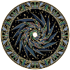 Sternenwirbel Mandala