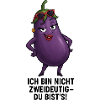 Eggplant - I'm Not Ambiguous Caricature