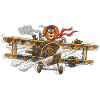 Steampunk Lion Flight Machine