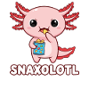Süße rosa Axolotl Esschips