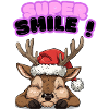Good vibe - Charming Sleepy Christmas Reindeer