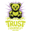 Trust Yourself - Neon Teddy Bär Bear