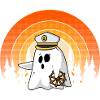 Boat Boating Captain Halloween Ghost Costume